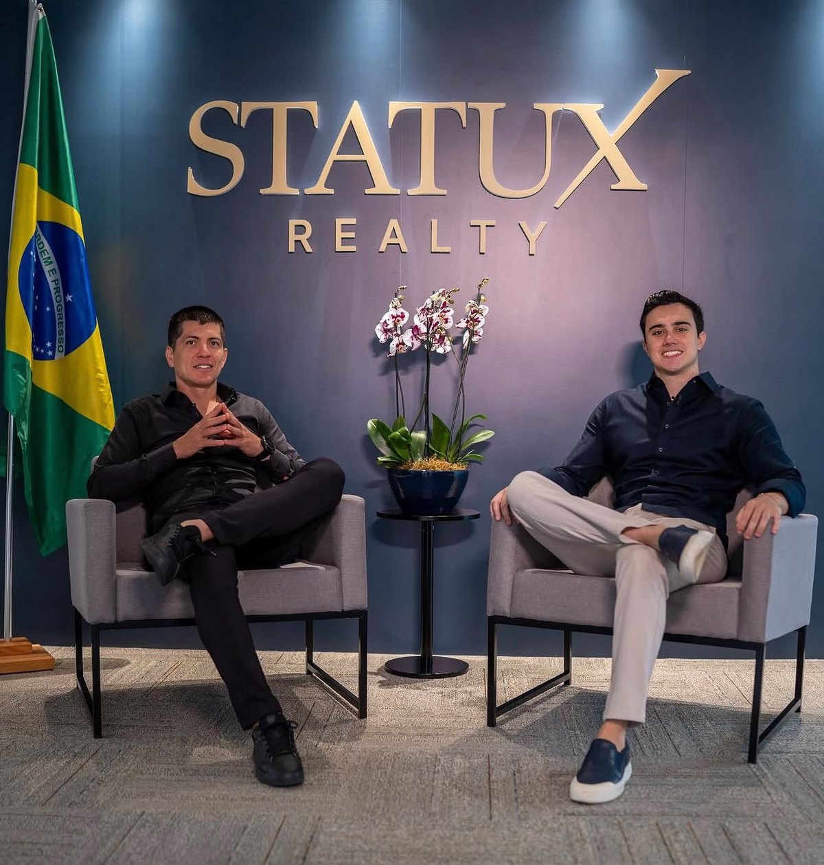 Gabriel de Carvalho e Luigi de Almeida, sócios da Statux Realty